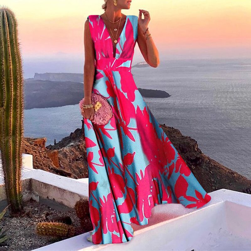 Kate - Elegancka, jednolita sukienka letnia