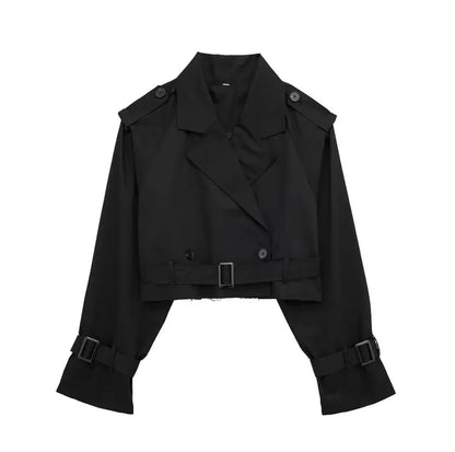 Reina - Casualowy krótki elegancki trencz