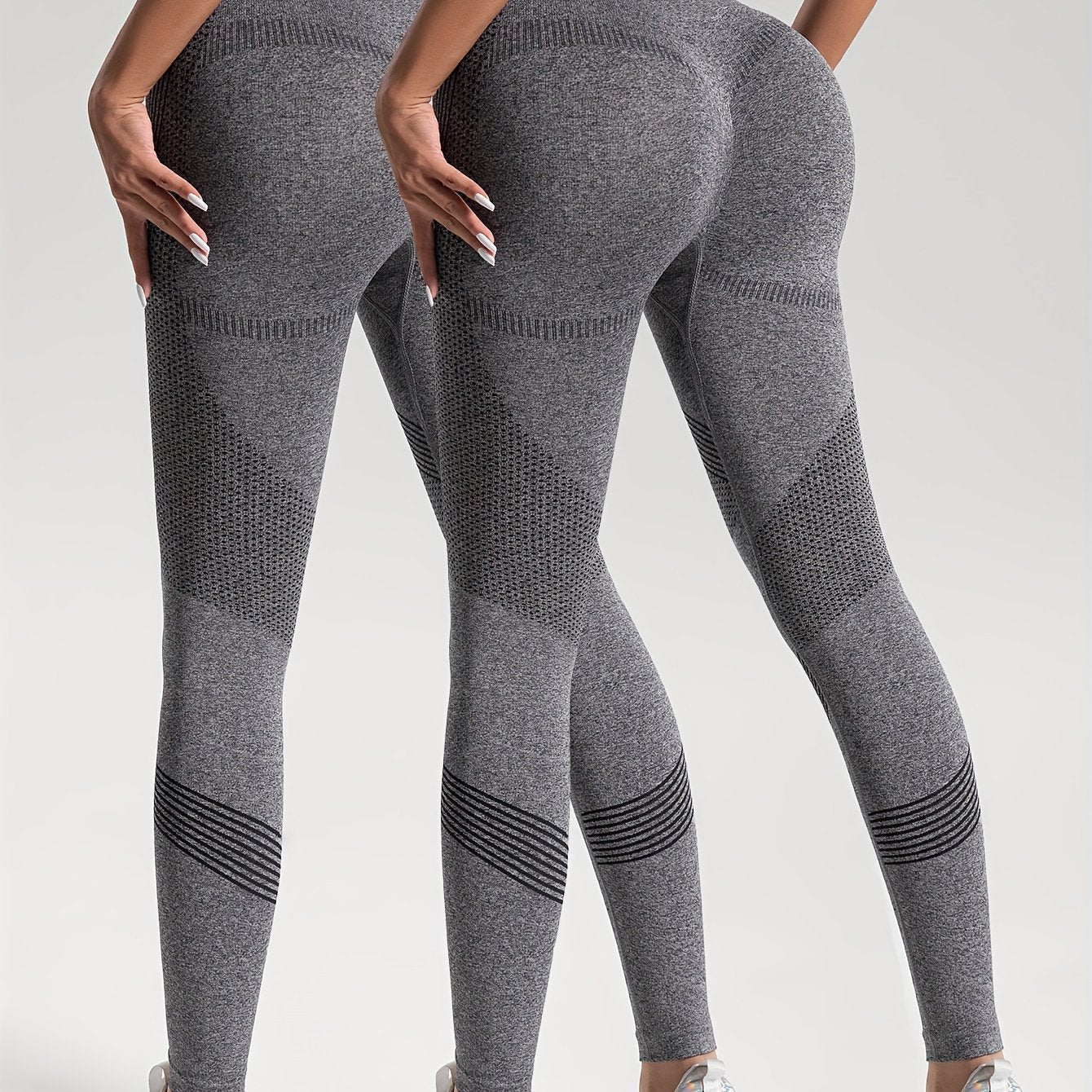 Heidi Fashion | Elegance Zestaw 2 legginsów fitness w kropki do stylowych treningów