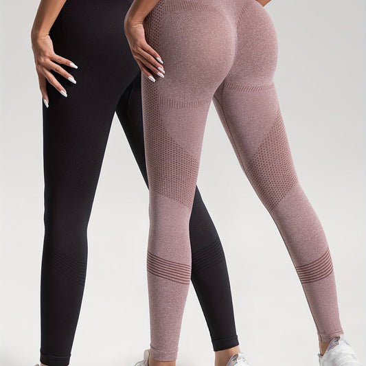 Heidi Fashion | Elegance Zestaw 2 legginsów fitness w kropki do stylowych treningów