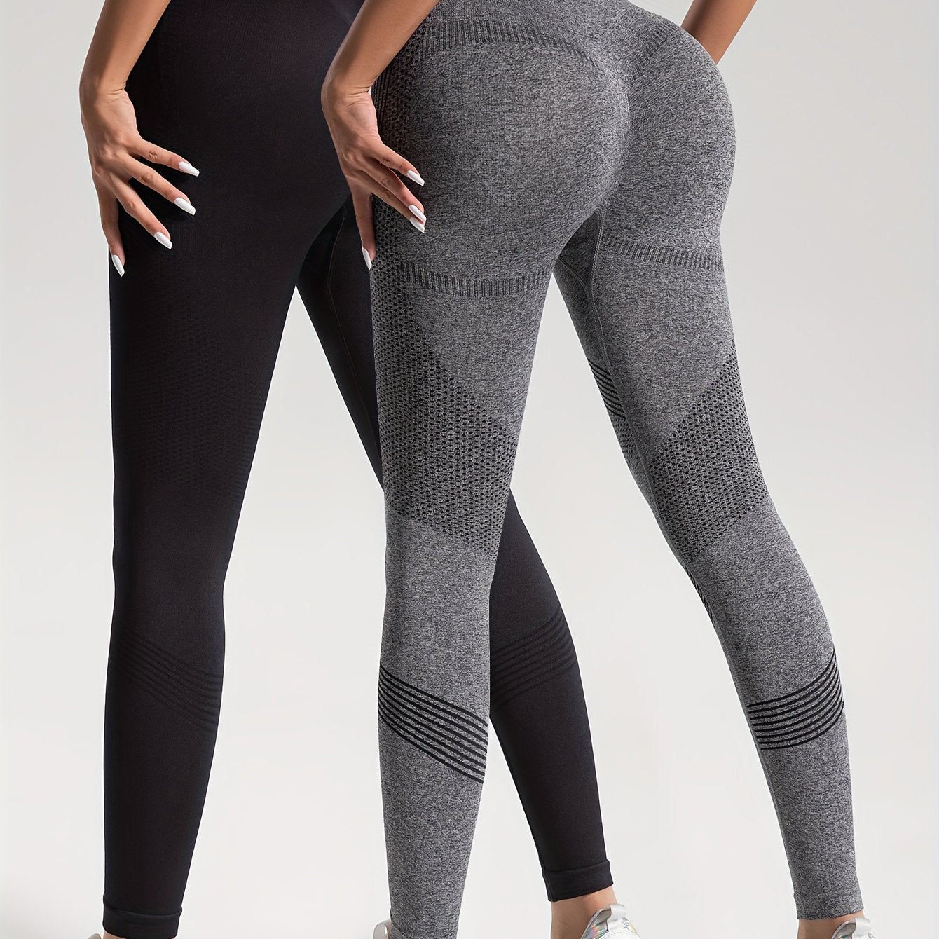 Heidi Fashion | Elegance Zestaw 2 legginsów fitness w kropki do stylowych treningów