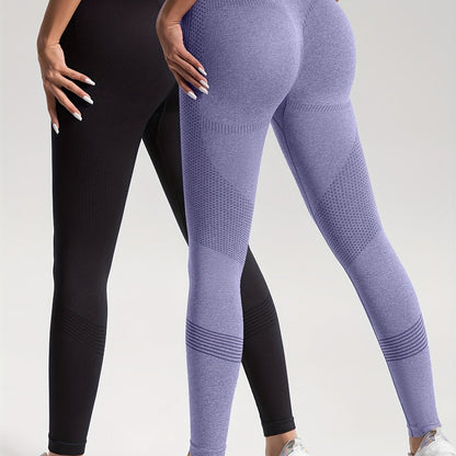Heidi Fashion | Elegance Zestaw 2 legginsów fitness w kropki do stylowych treningów