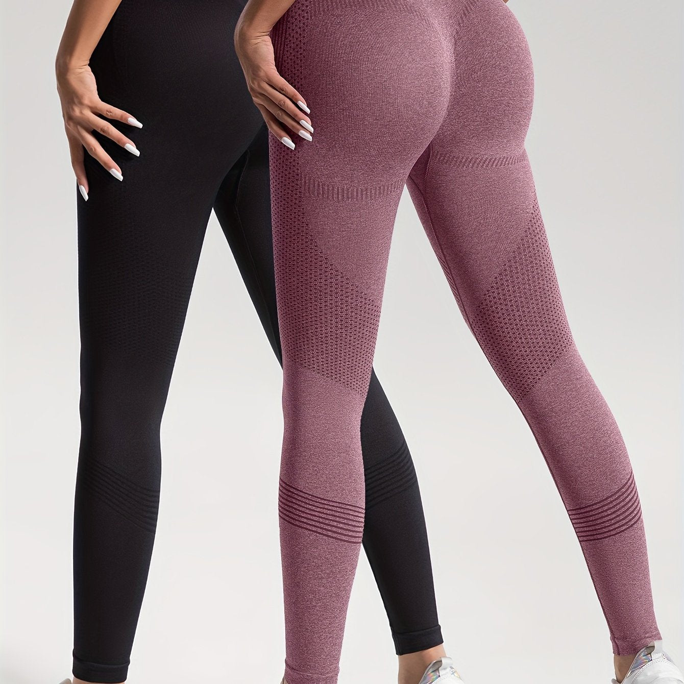 Heidi Fashion | Elegance Zestaw 2 legginsów fitness w kropki do stylowych treningów