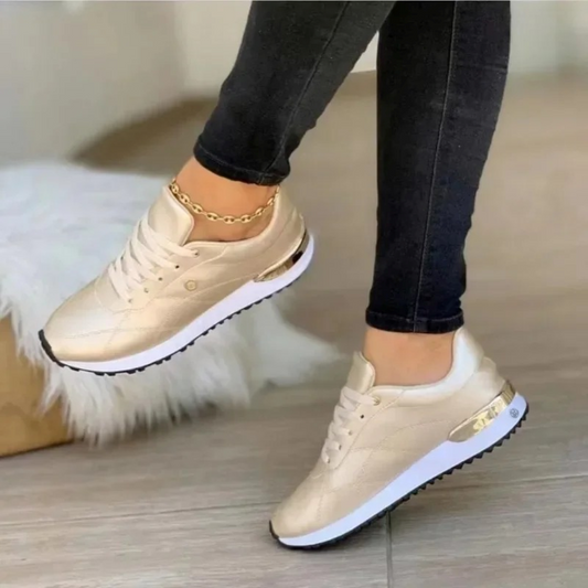 Ella | Damskie skórzane buty sportowe