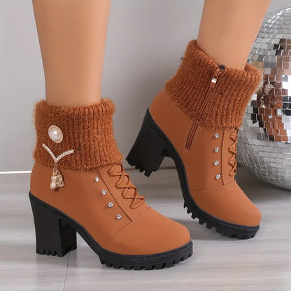 Damskie buty na koturnie - Ghislaine