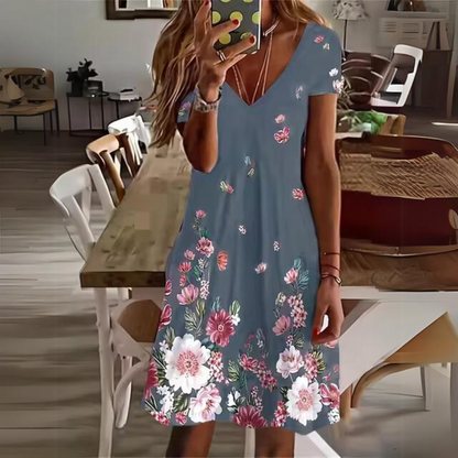 Luisa - Elegancka sukienka w kwiaty