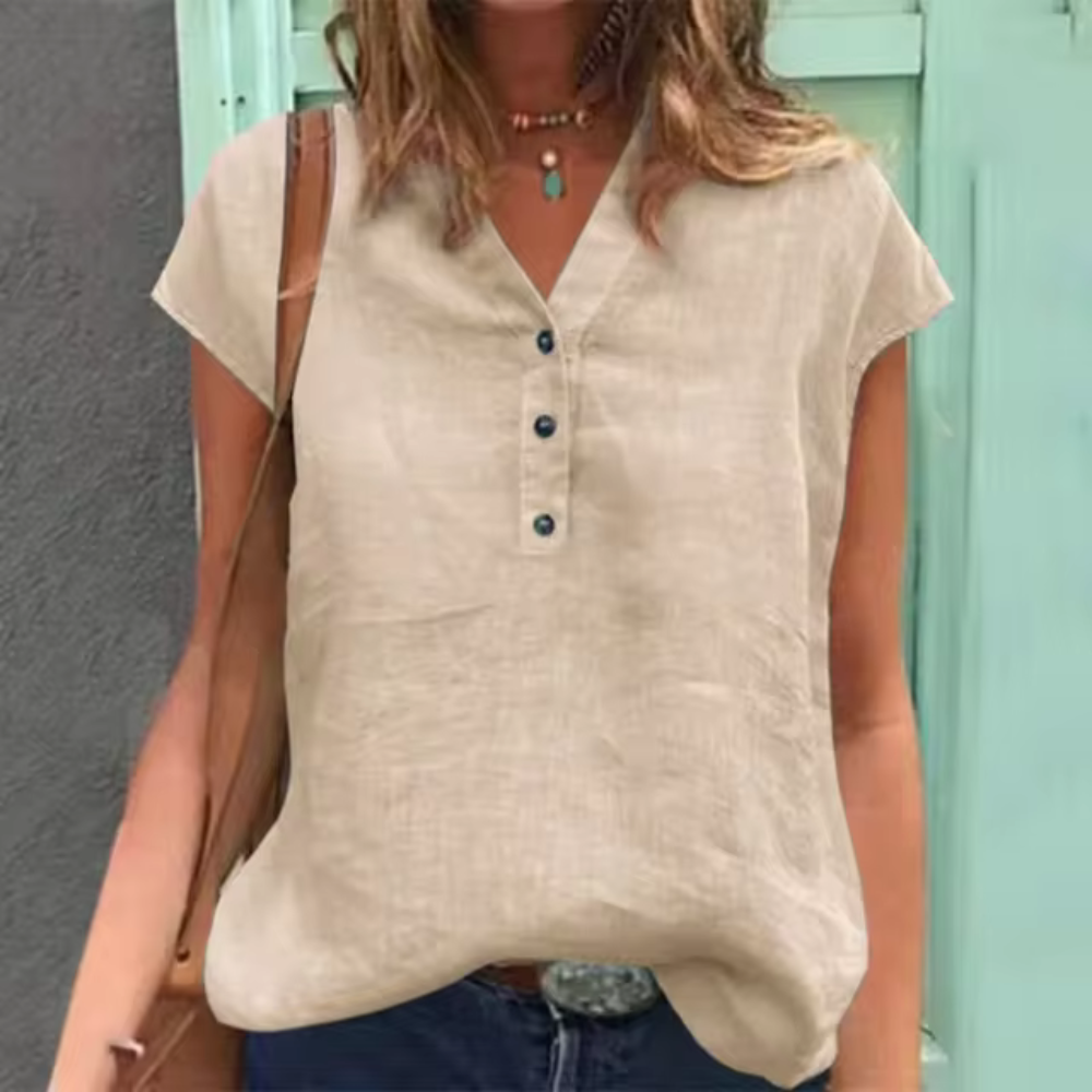 Lydia - Letnia bluzka oversize w stylu vintage