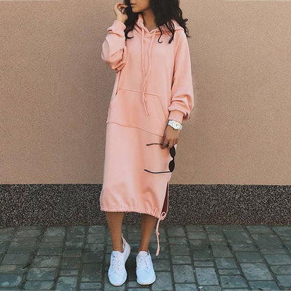 Modna sukienka z kapturem - Madelyn