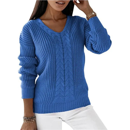 Sweter z dzianiny w stylu vintage - Mara