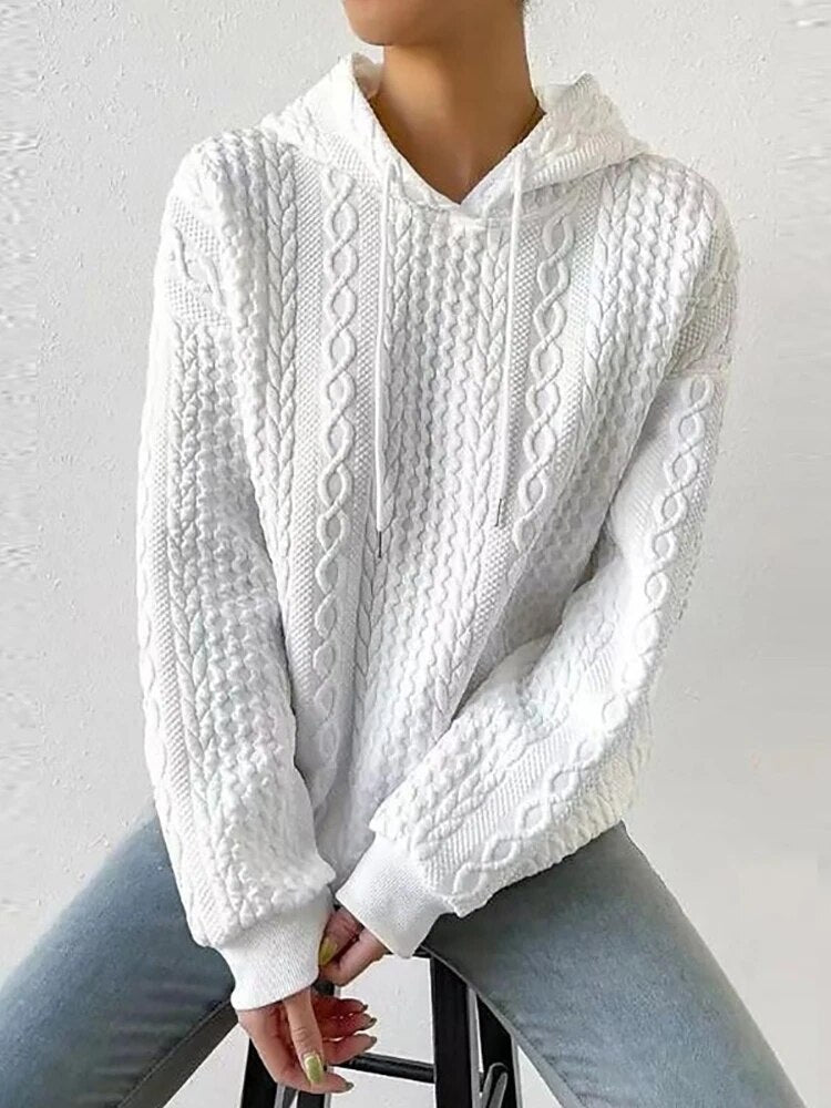 Zimowy sweter z kapturem - Margot