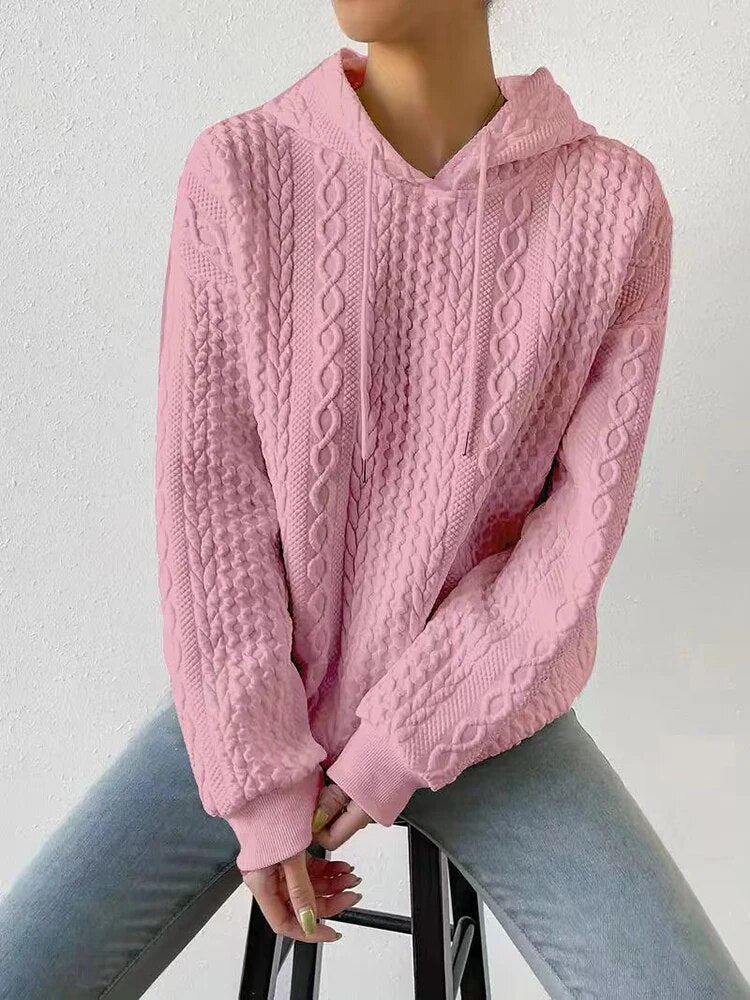Zimowy sweter z kapturem - Margot