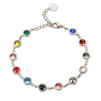 Rainbow Crystal Charm Bracelet | Wesoła bransoletka z mnóstwem kolorów!
