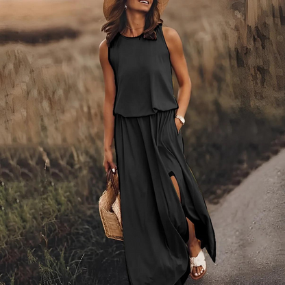 Merel - Elegancka kolorowa sukienka
