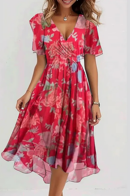 Monroe | Letnia elegancka sukienka szyfonowa