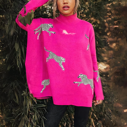 Sweter w panterkę - Harlee