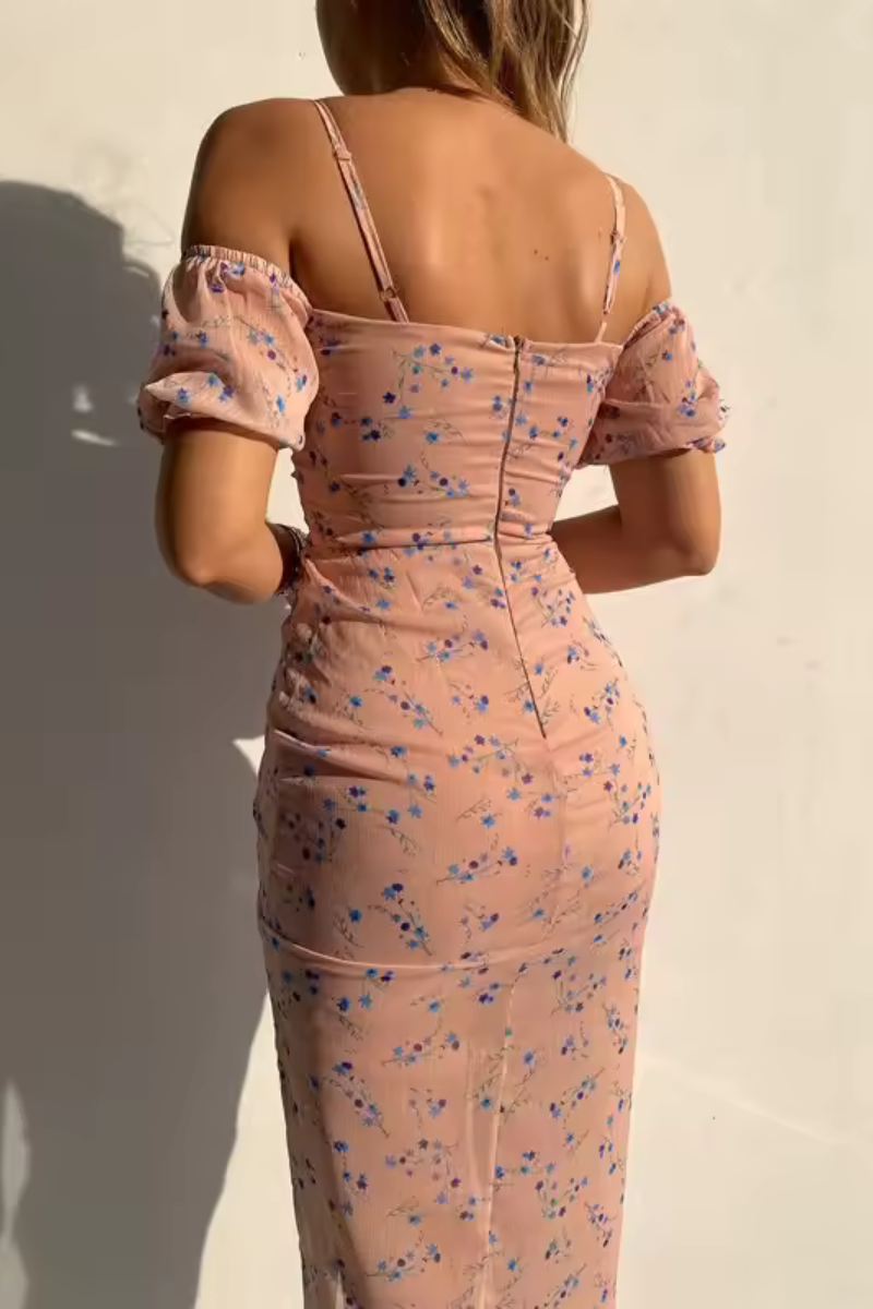 Natalia | Letnia sukienka z nadrukiem w kwiaty