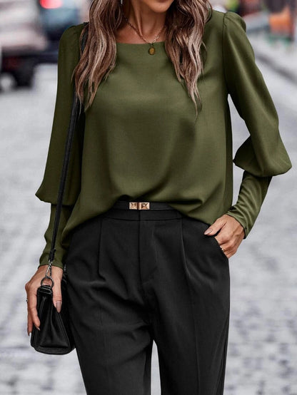 Nina - Bluzka z dekoltem o-neck