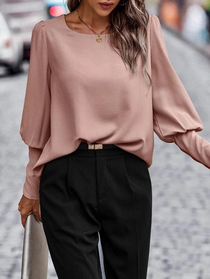 Nina - Bluzka z dekoltem o-neck