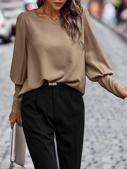 Nina - Bluzka z dekoltem o-neck