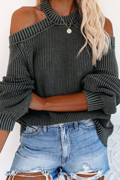 Stylowy sweter z odkrytymi ramionami dla kobiet