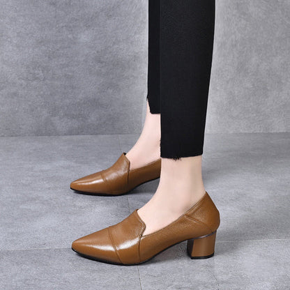 Luksusowe szpiczaste buty damskie - Shivani