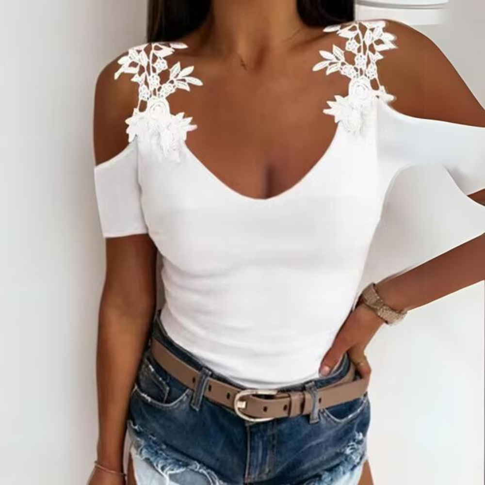 Oksana - Letnie seksowne topy gładkie