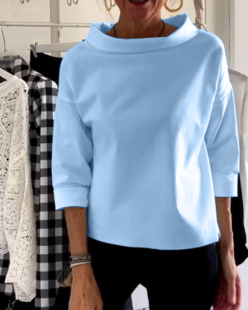 Casualowy monochromatyczny top - Miriam