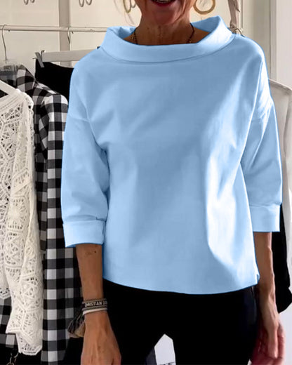 Casualowy monochromatyczny top - Miriam
