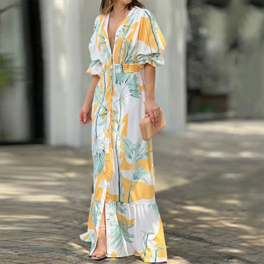 Femke - Elegancka sukienka maxi