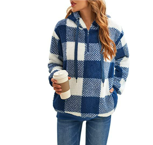 Stylowy sweter damski z zamkiem błyskawicznym