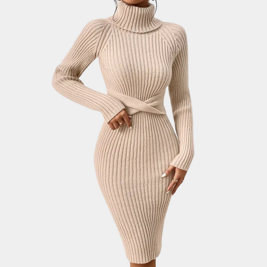 TIFFANY - Elegancka sweterkowa sukienka dla kobiet