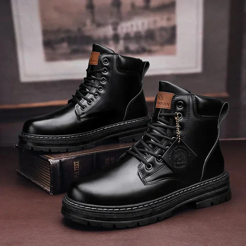 Skórzane buty | Dominic - wytrzymałe i modne - idealne na co dzień