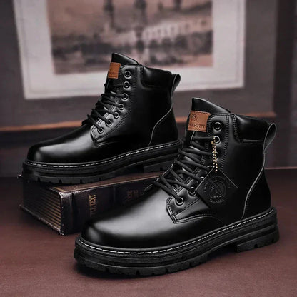 Skórzane buty | Dominic - wytrzymałe i modne - idealne na co dzień