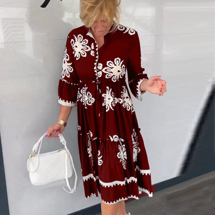 Ruby - Elegancka sukienka w kwiaty