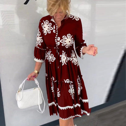 Ruby - Elegancka sukienka w kwiaty