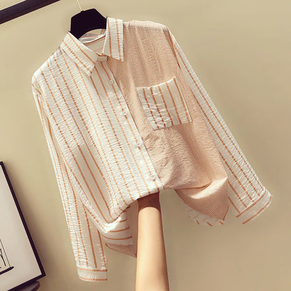 AnasBlouse I Bluzka w prążki dla kobiet