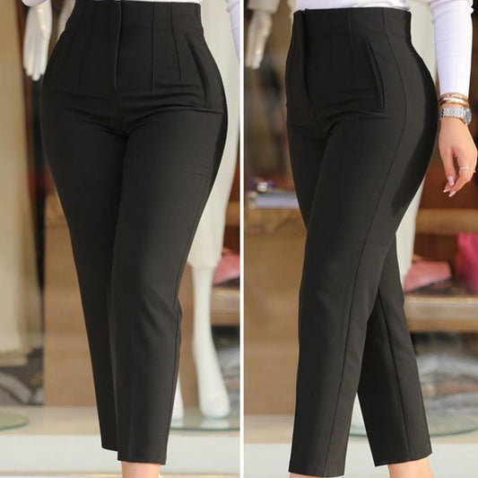 Allegra Hose - Damskie wąskie spodnie z wysokim stanem zapewniające stylowy wygląd