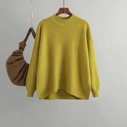 Sweter z dzianiny w stylu vintage - Senna