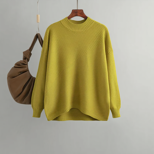 Sweter z dzianiny w stylu vintage - Senna