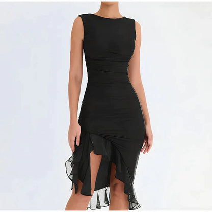 Fenna - Elegancka sukienka bodycon z falbanami