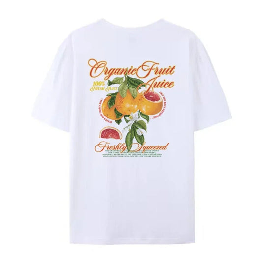 T-shirt - Grapefruit - Unikalny nadruk na plecach, Wygodny - Idealny do codziennego użytku