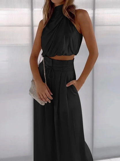 Elle - Elegancki top bez rękawów dla kobiet