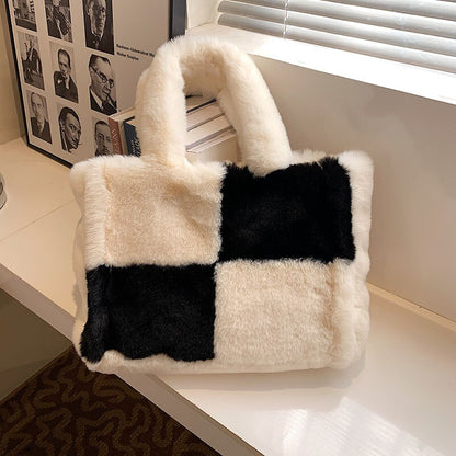 Vardi Dante™ Pipa Plush Handbag | Wygodna i zimowa torba damska