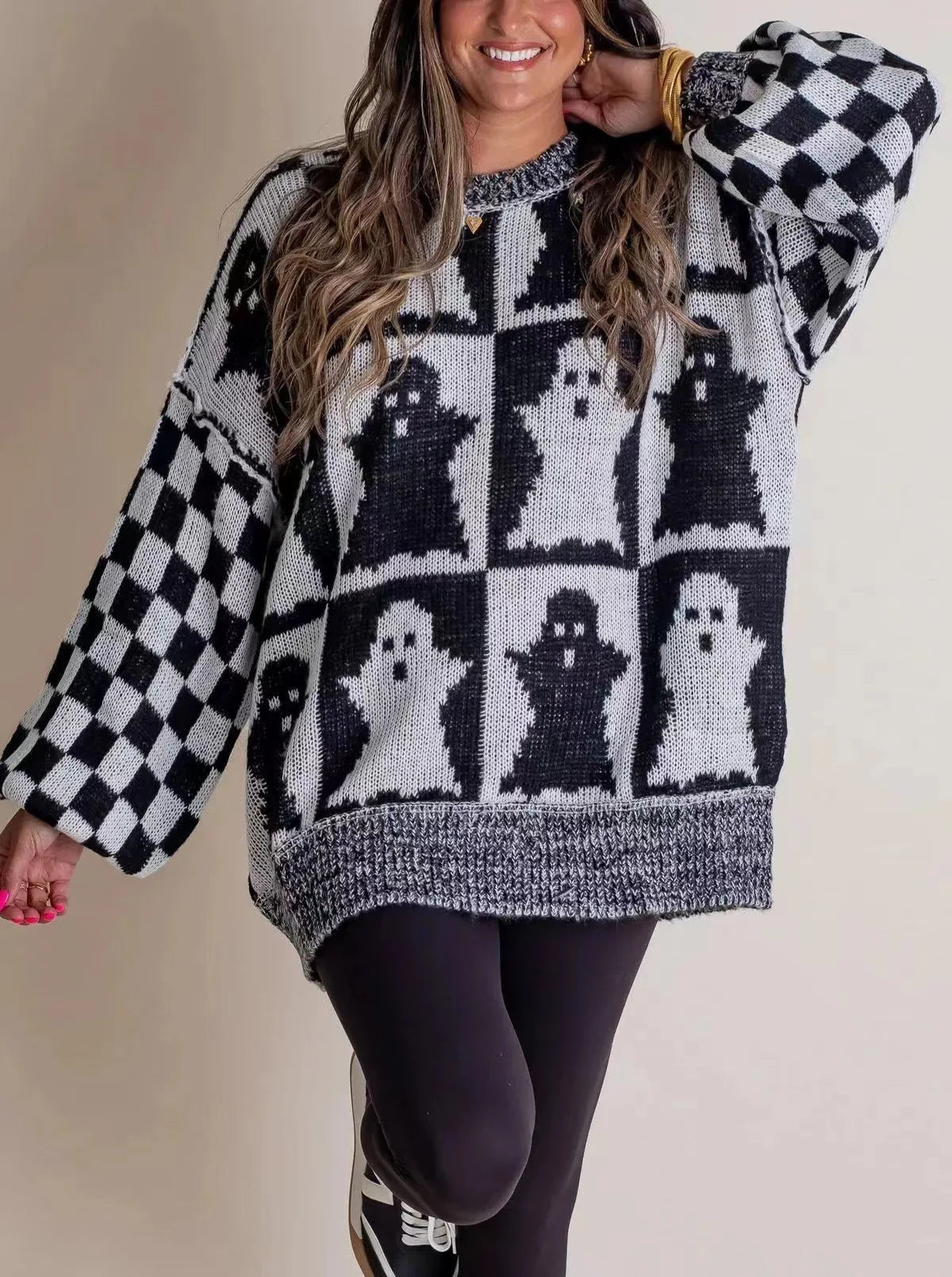 Sweter z dzianiny Else