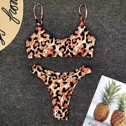 Bikini z nadrukiem zwierzęcym Ava | Przygotuj się na ryk na plaży