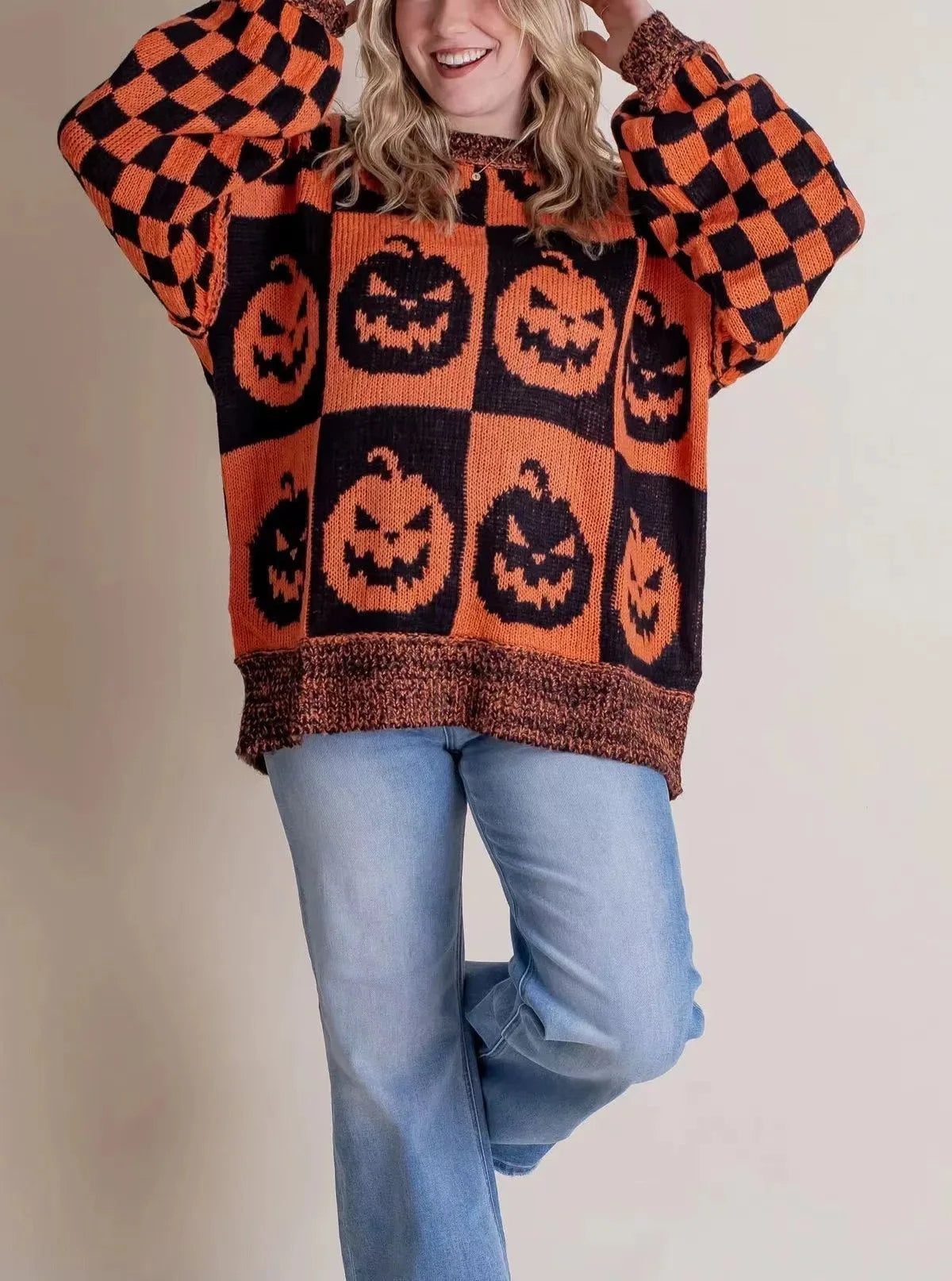 Sweter z dzianiny Else