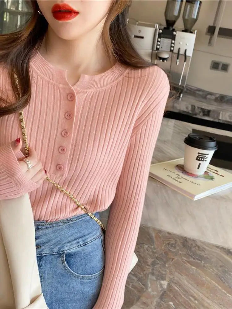 Sweter damski gładki