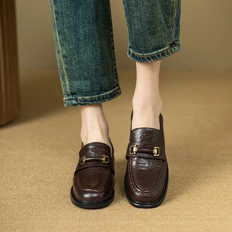 Buty damskie z kwadratowym noskiem - Imogen