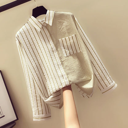 AnasBlouse I Bluzka w prążki dla kobiet
