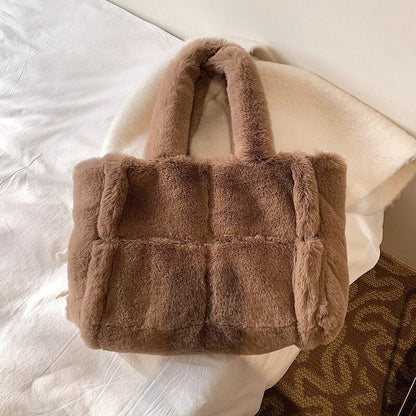 Vardi Dante™ Pipa Plush Handbag | Wygodna i zimowa torba damska